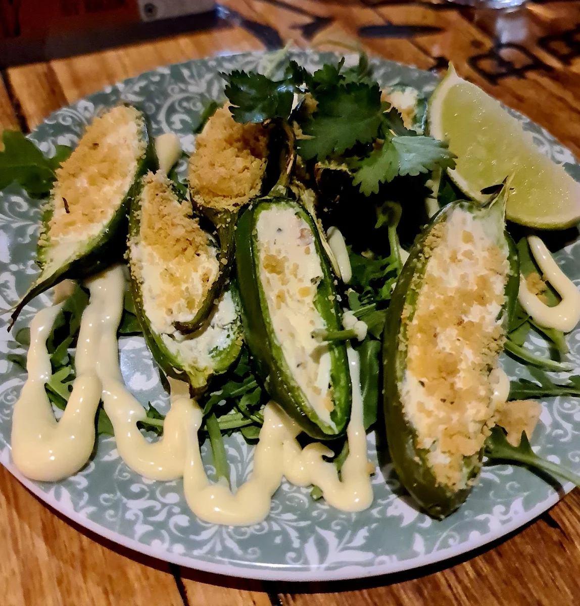 Stuffed Jalapenos GF, La Cabra Mexican St Kilda