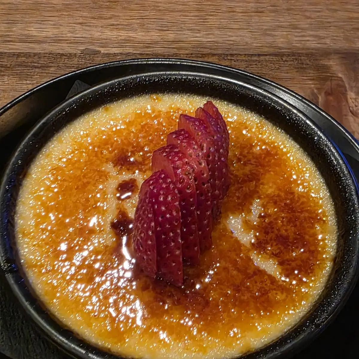Creme Brulee with Strawberry