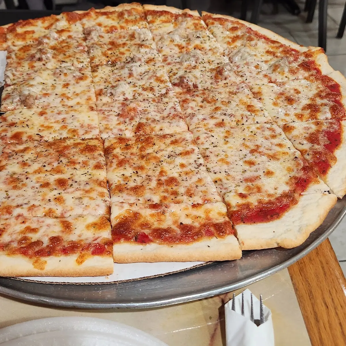 Half Cheese Half Sausage Pizza