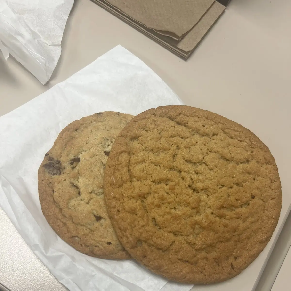Peanut Butter and Chocolate Chip Cookies