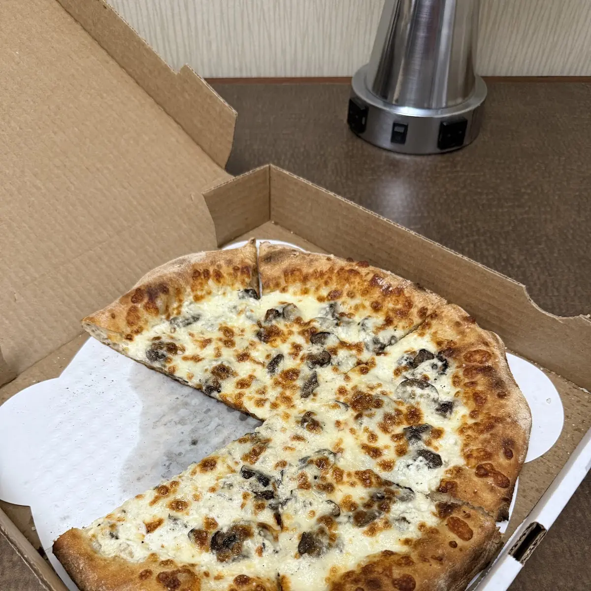 Sliced Cheese Pizza in Box