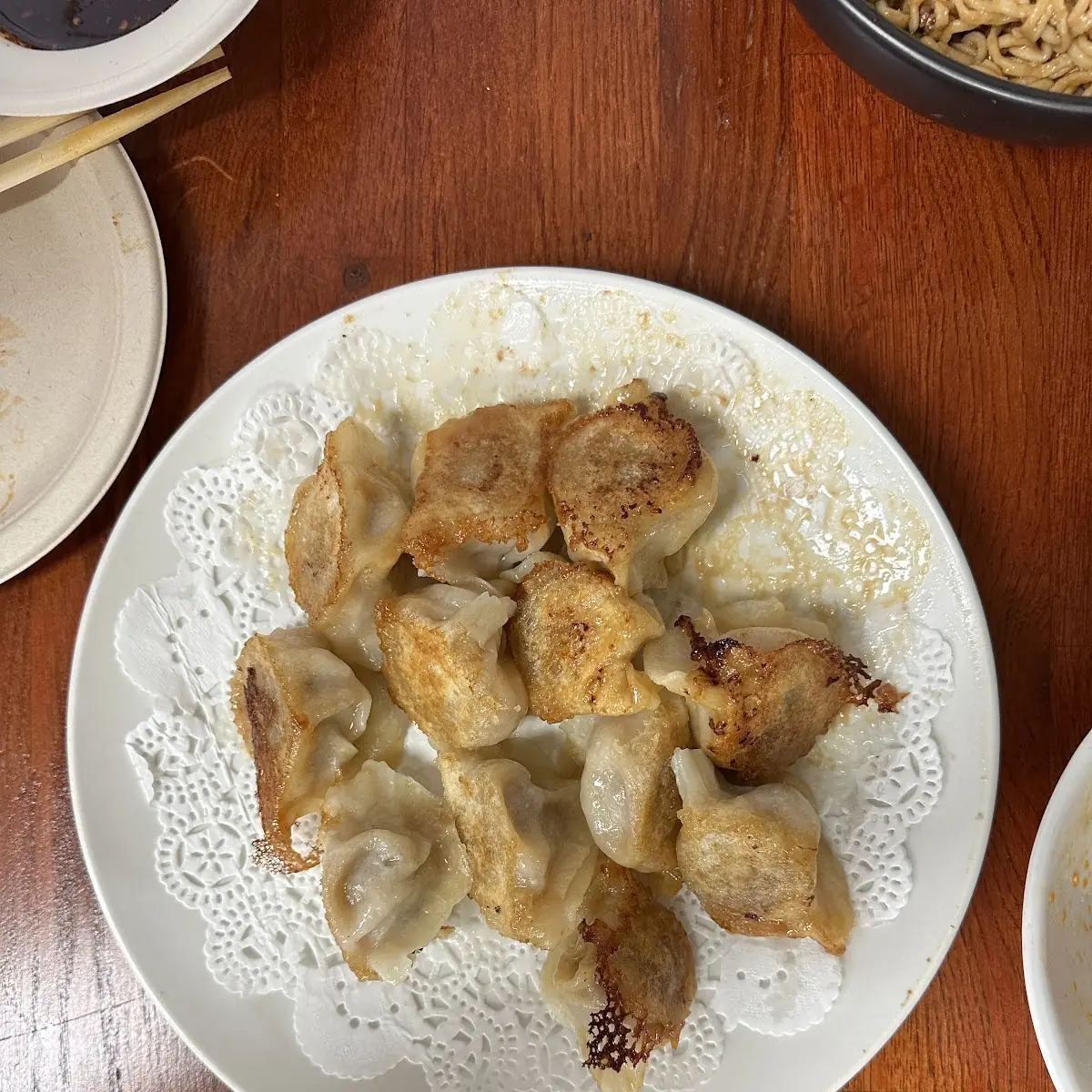 Pork and Shrimp Pan Fried Dumplings