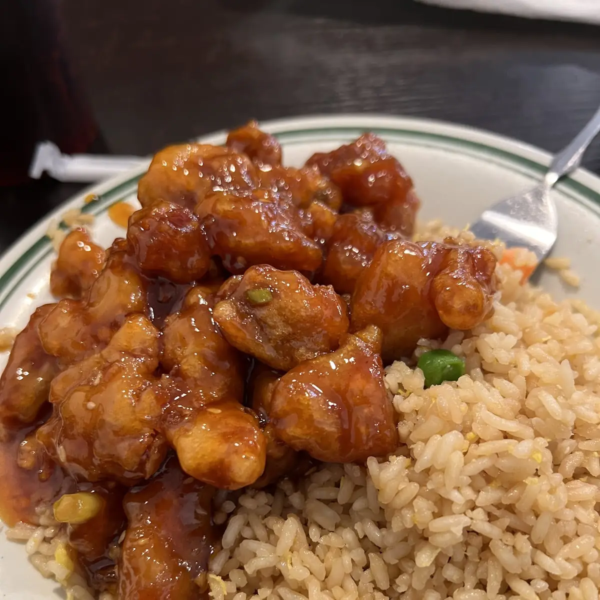 Sesame Chicken and Fried Rice