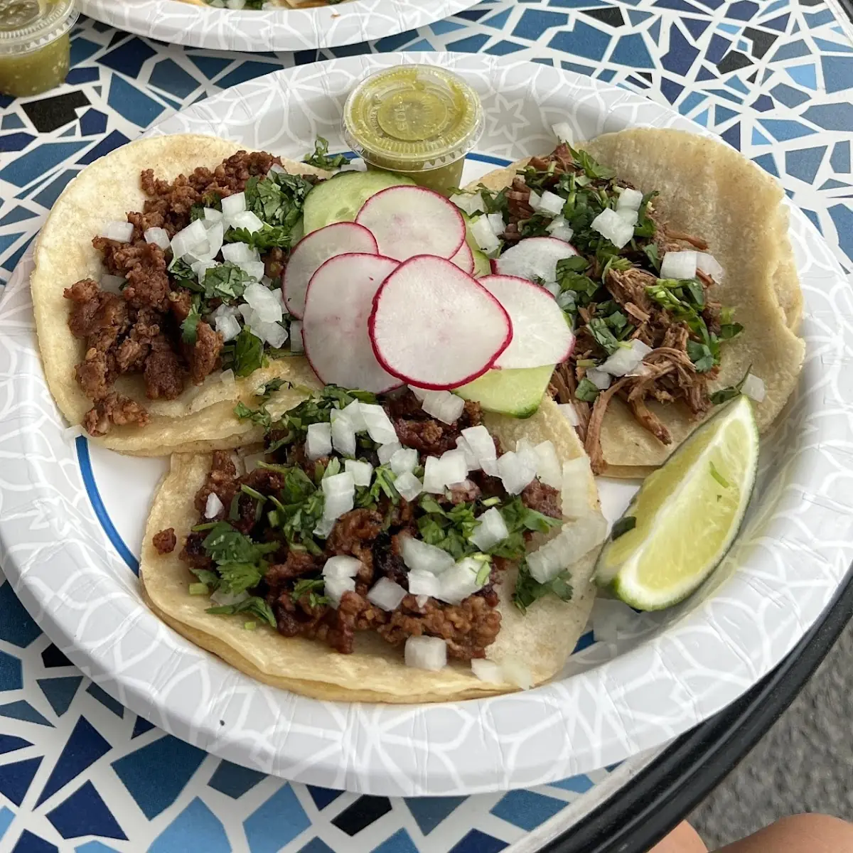 Carne Asada Taco & Carnitas Taco