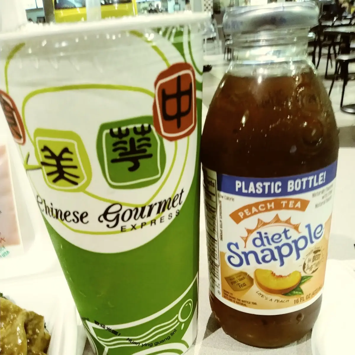 Raspberry Iced Tea & Diet Snapple Peach Tea