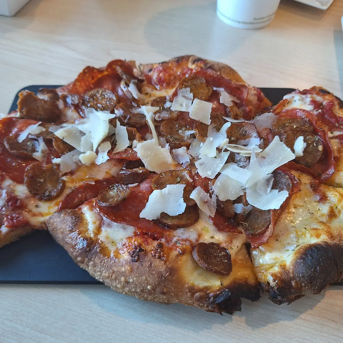 Pepperoni and Sausage Pizza