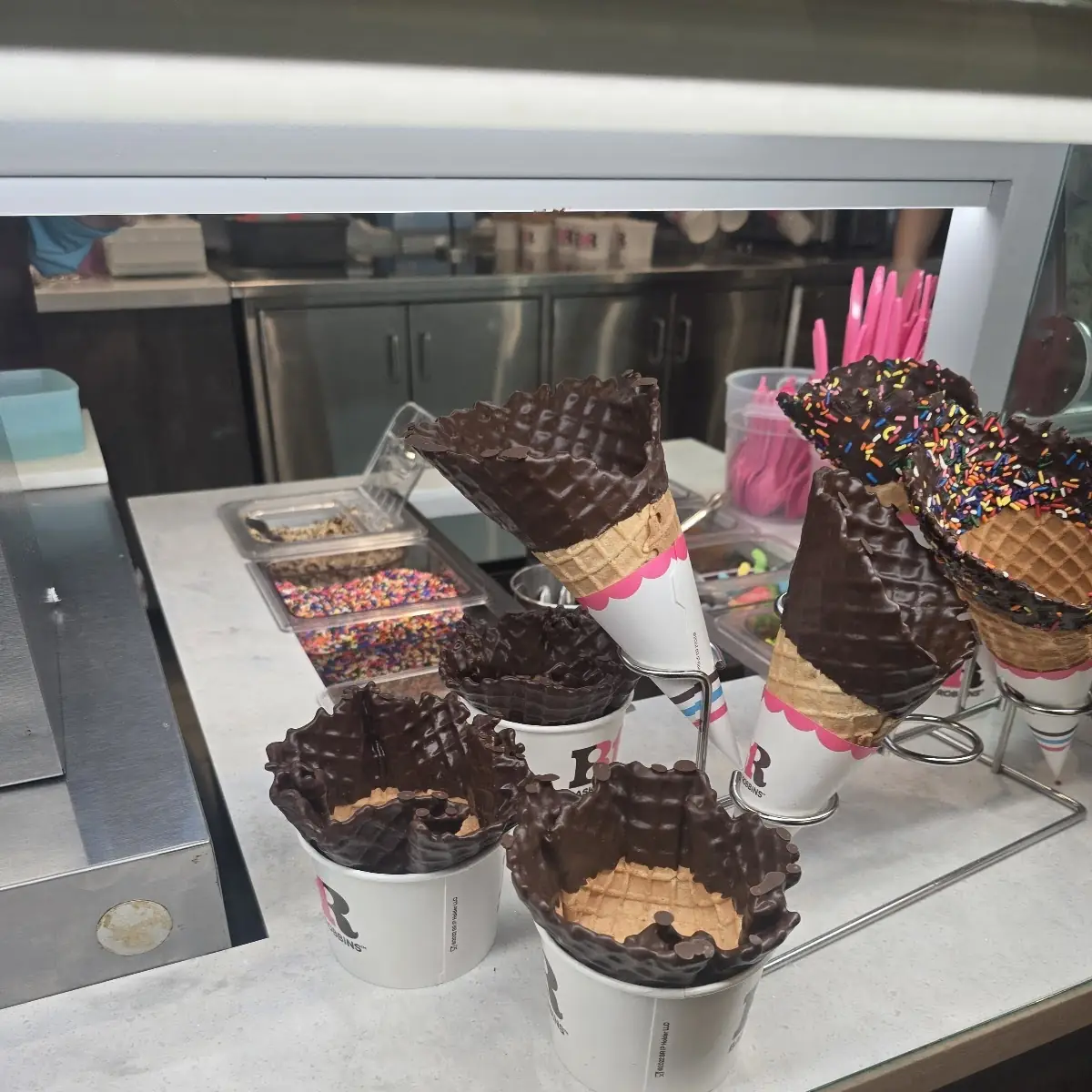 Chocolate Dipped Waffle Cone