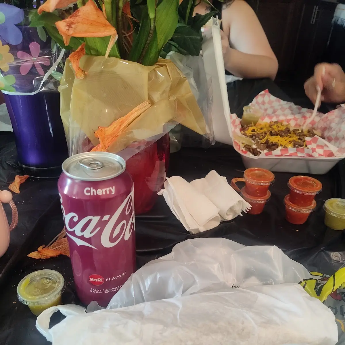 Carne Asada Burrito with Beans Cheese and Rice