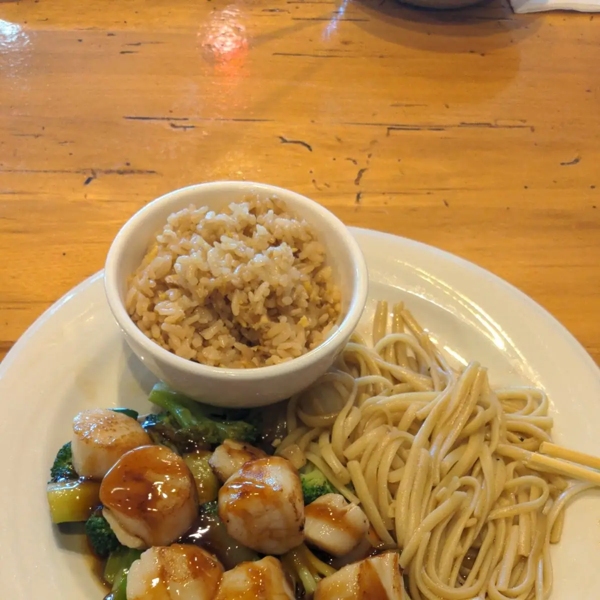 Hibachi Scallops with Mixed Vegetables