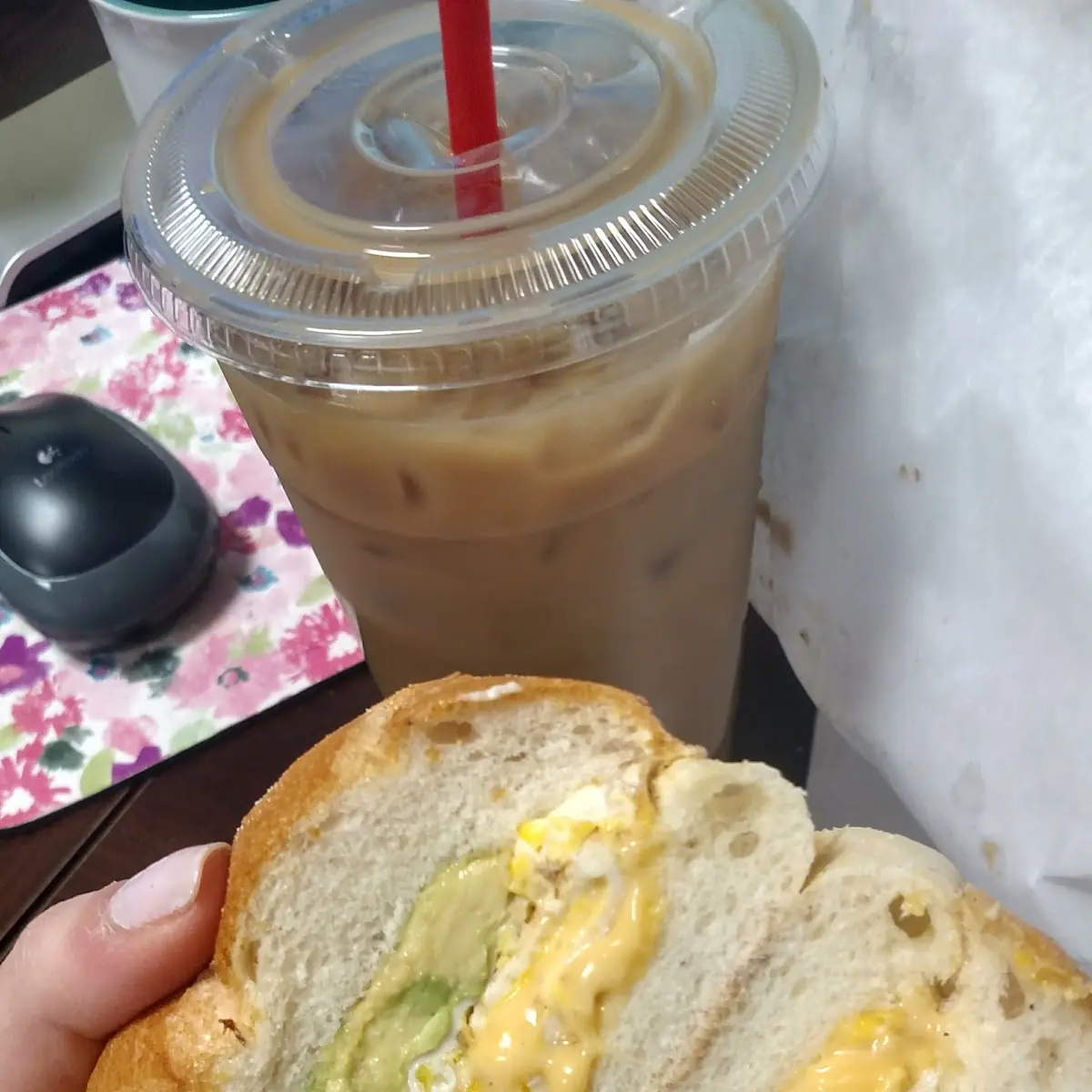 Egg Cheese and Avocado Sandwich