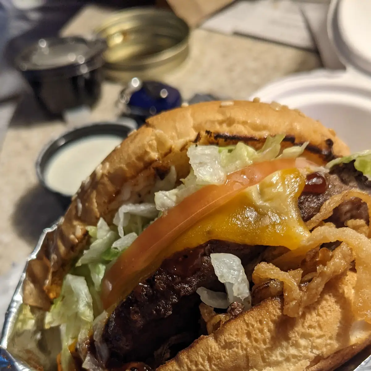 Whiskey River BBQ Burger