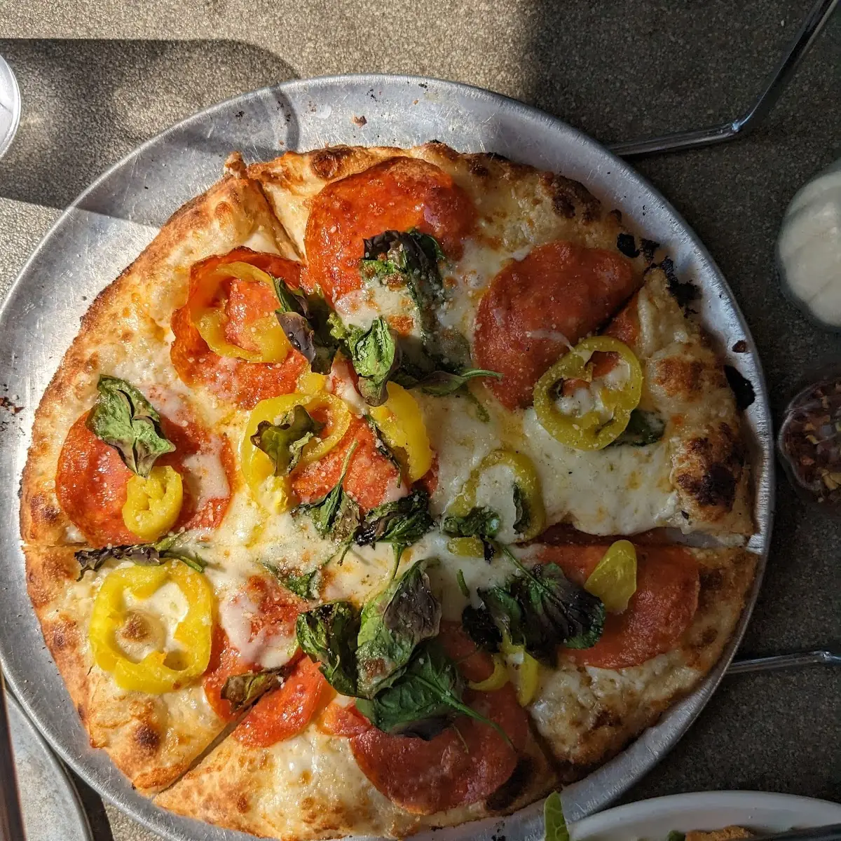 Garlic Pepperoni Pizza