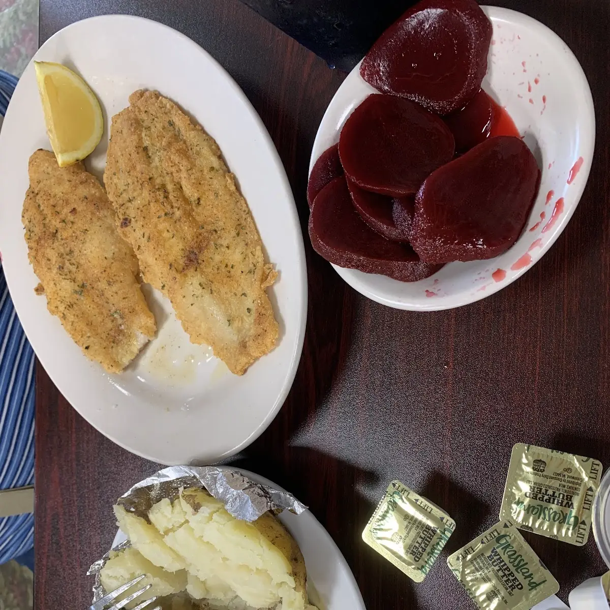 Grilled Catfish Baked Potato