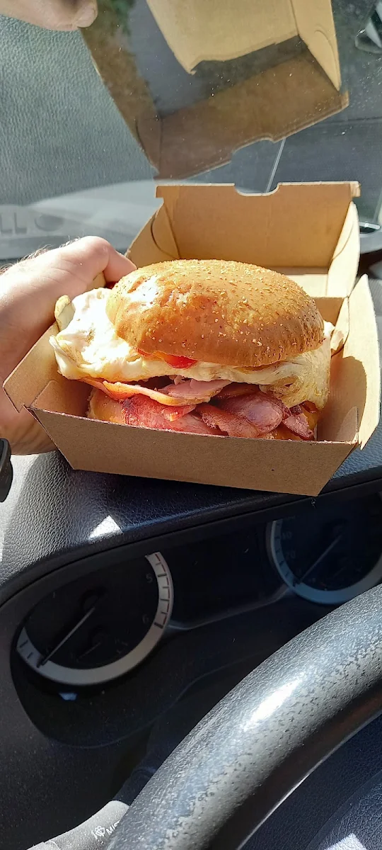 Bacon and Egg Roll, The Wayzgoose Diner
