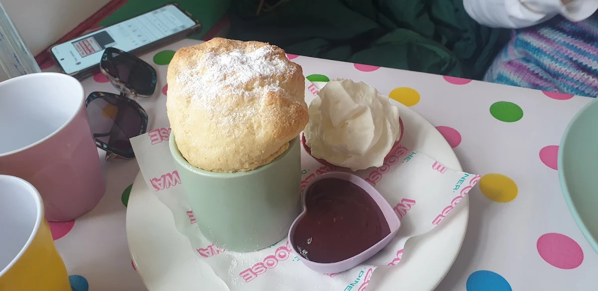Scone with Jam and Cream, The Wayzgoose Diner