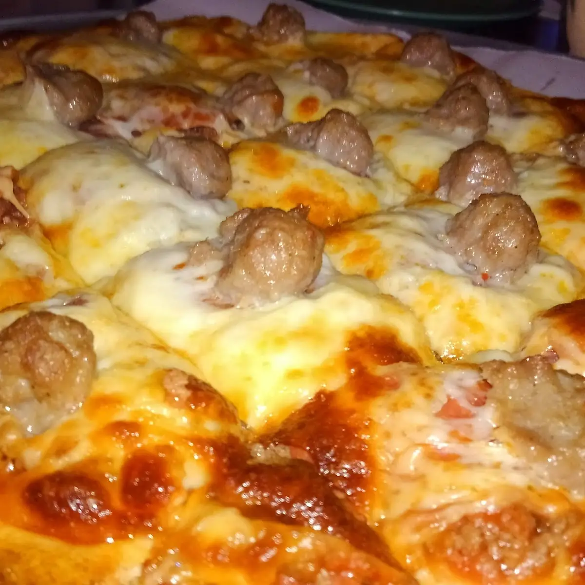Thin Crust Pizza All Meat Pizza