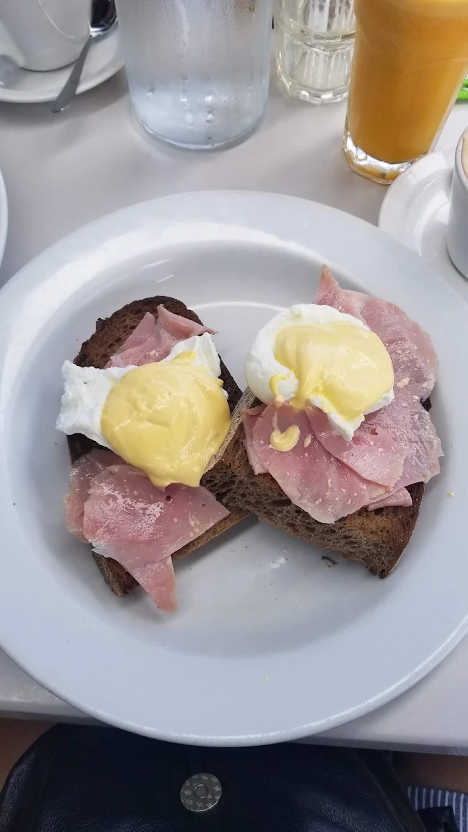 Benedict Ham Egg and Cheese