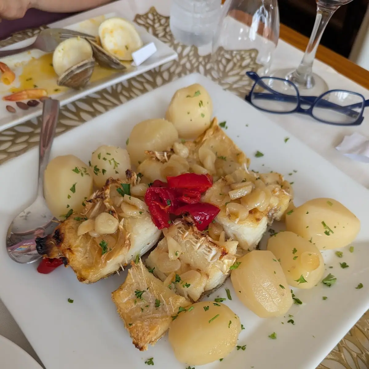 Grilled or Boiled Cod Fish Bacalhau Assado Ou Cozido
