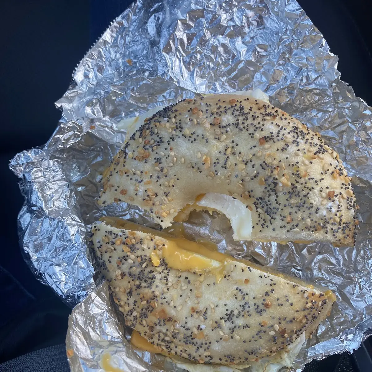 Everything Bagel Egg and Cheese