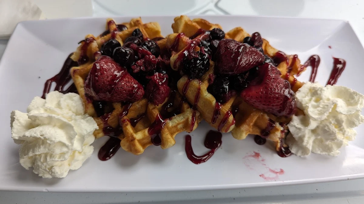Belgian Waffle with Fruit