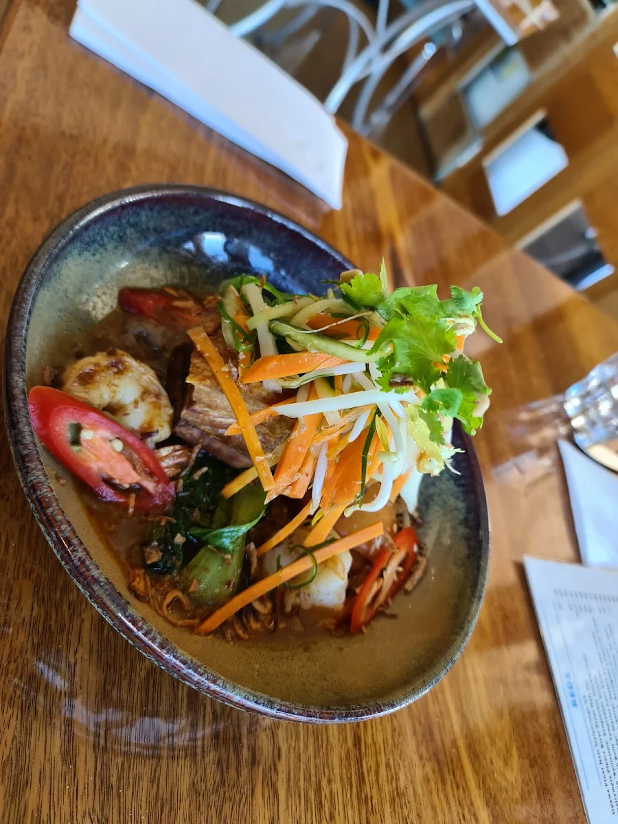 Pork Belly with Prawns, Flying Fish