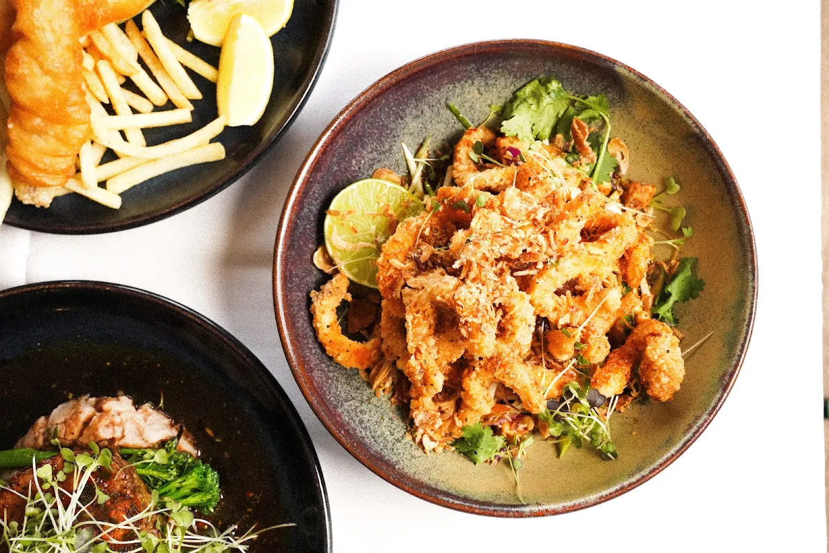Salt Pepper Squid, Flying Fish