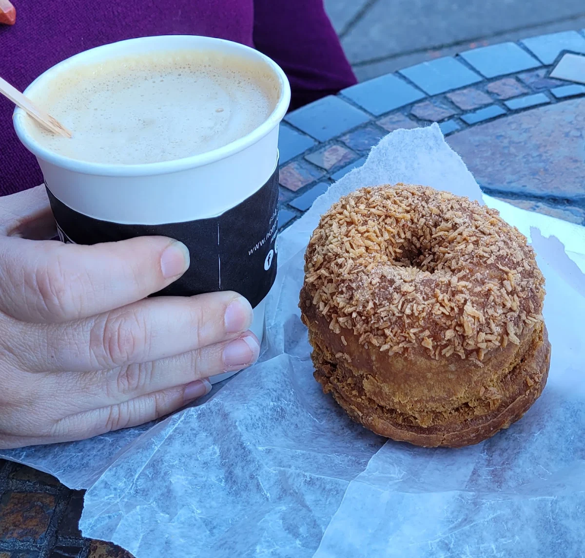 Coconut Cinnamon Sugar Donut