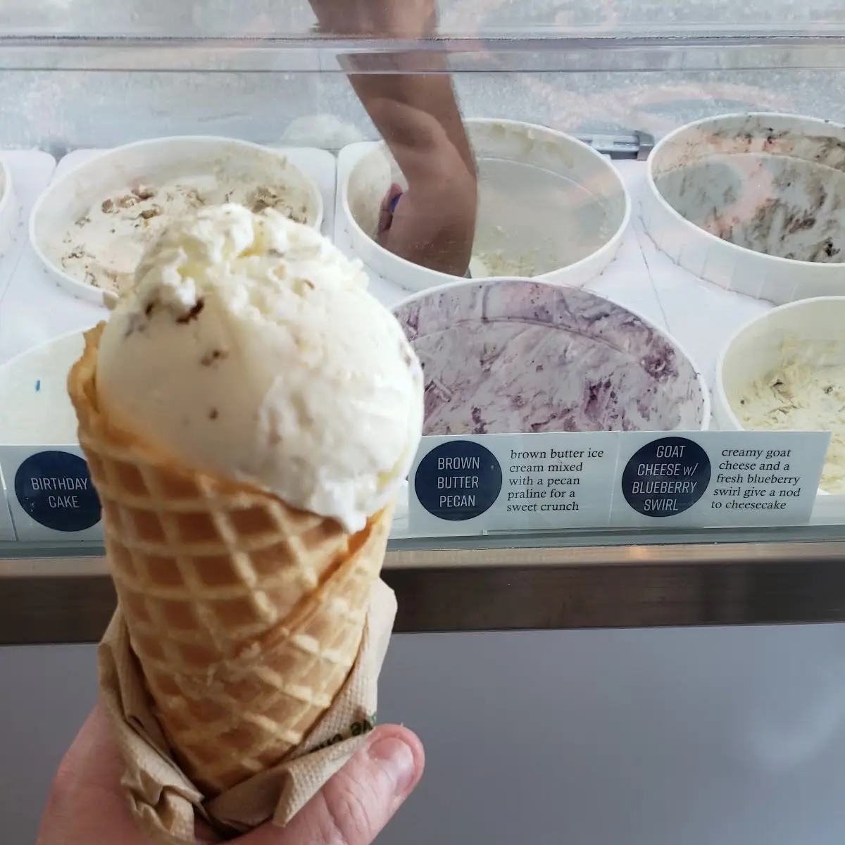 Butter Pecan Waffle Cone