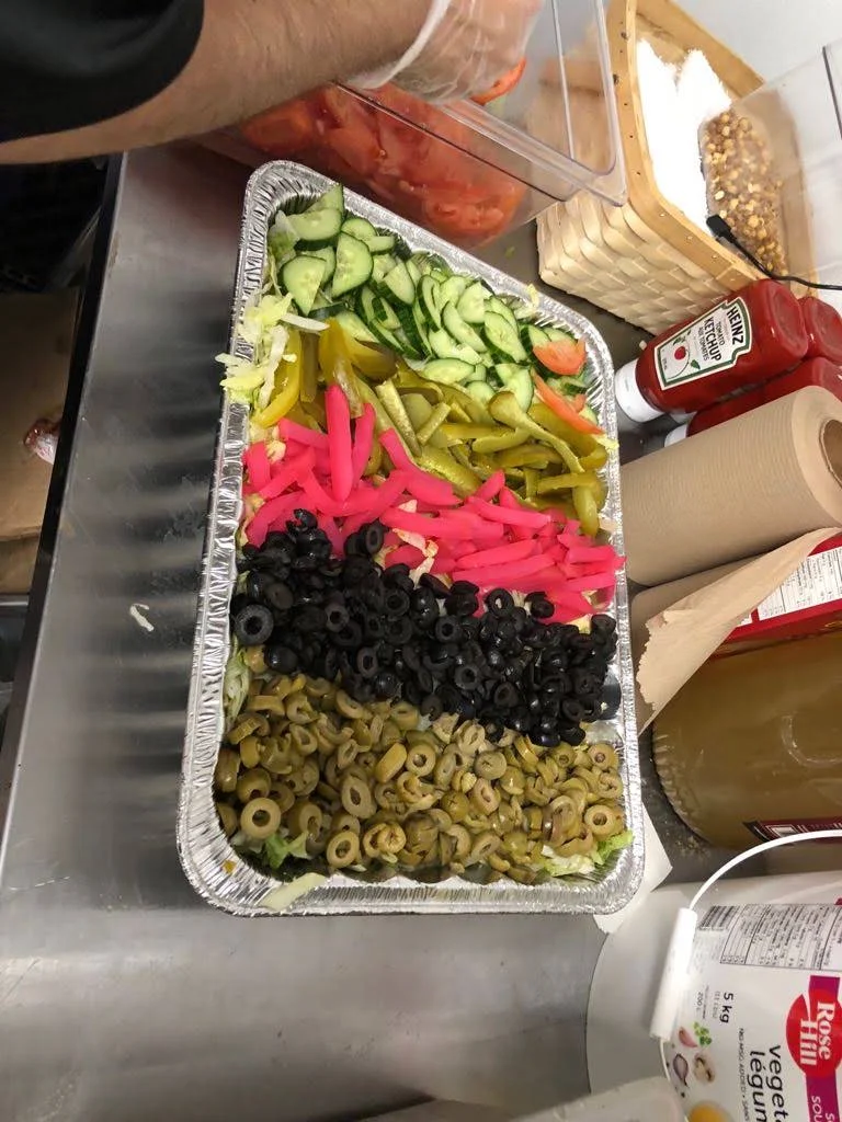 Salad Tray, Lazeez Shawarma