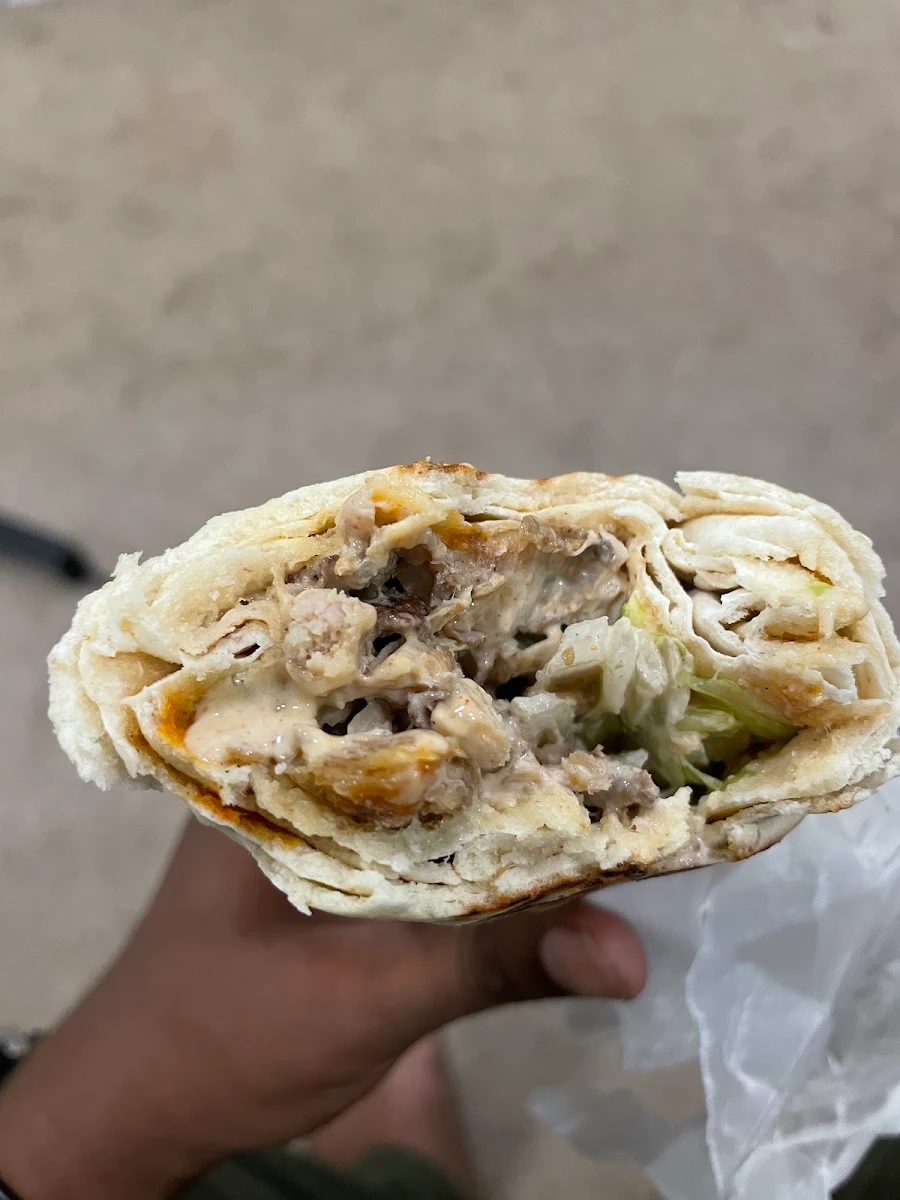 Thursday - Two Saj Wraps, Lazeez Shawarma