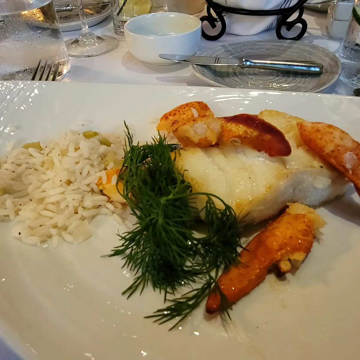 Lobster and Sea Bass