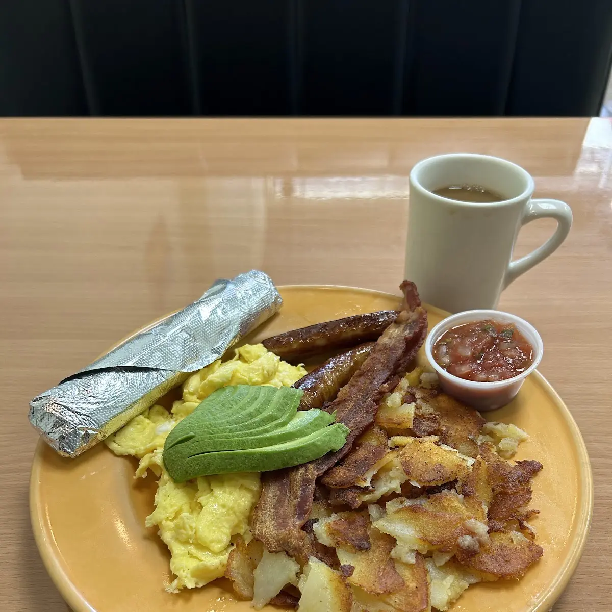 Bacon Sausage & Eggs