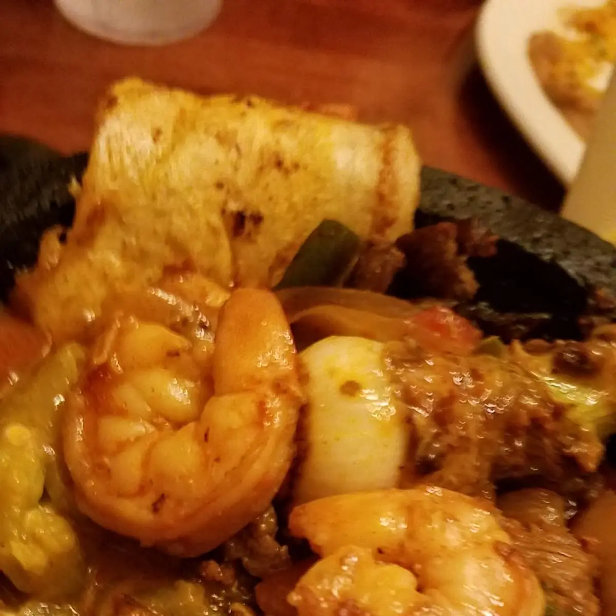Molcajete with Grilled Shrimp