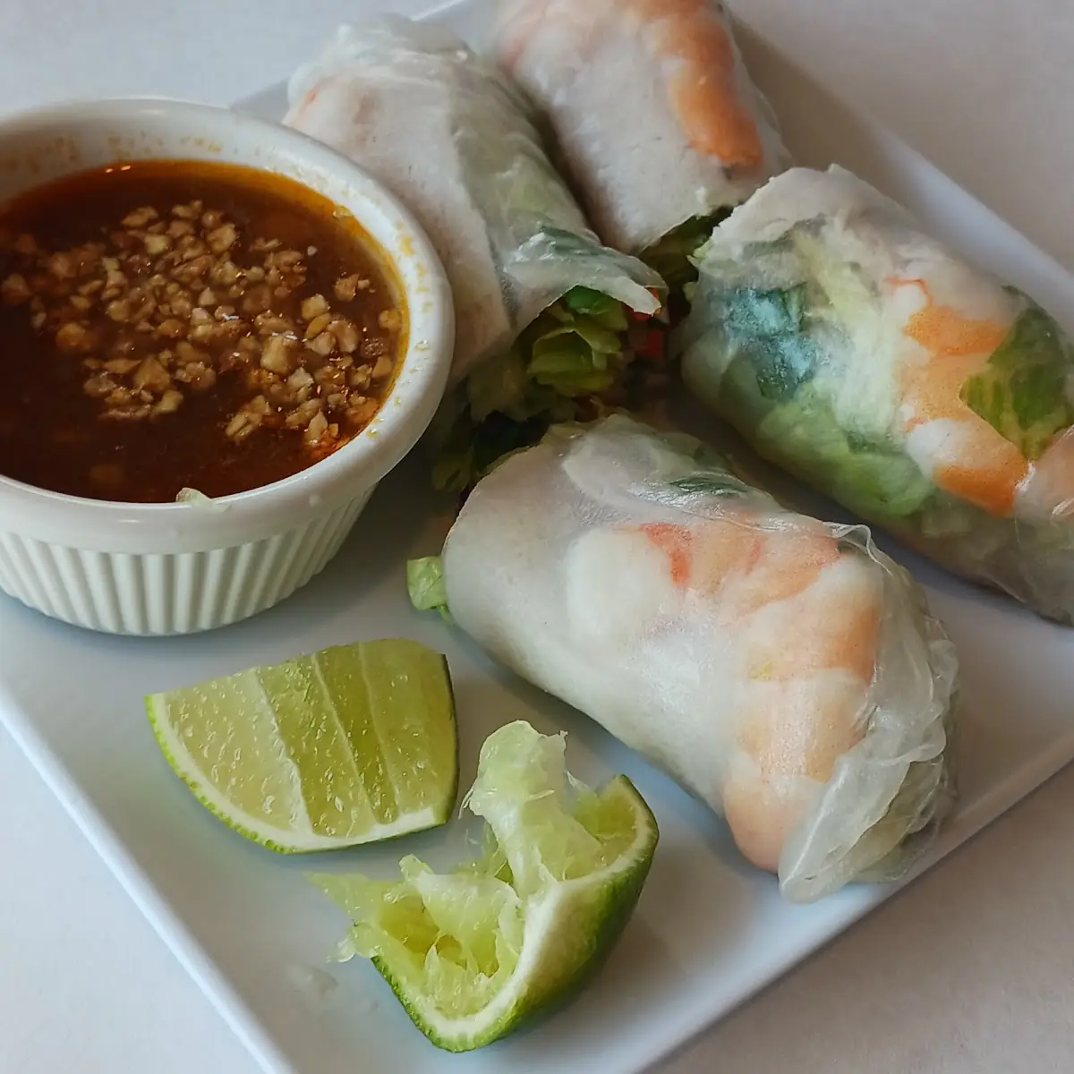 Spring Rolls with Peanut Sauce