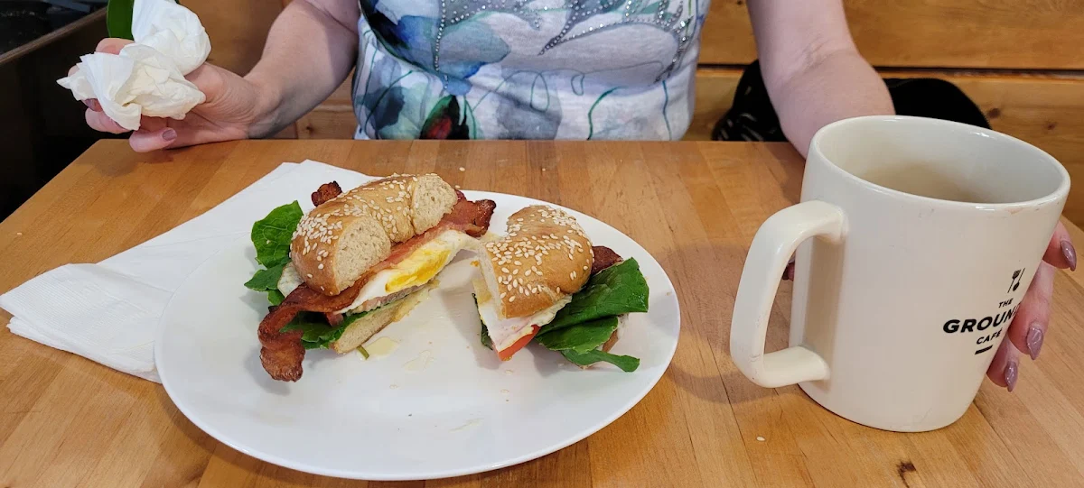 Bacon Egg and Cheese Bagel Sandwich
