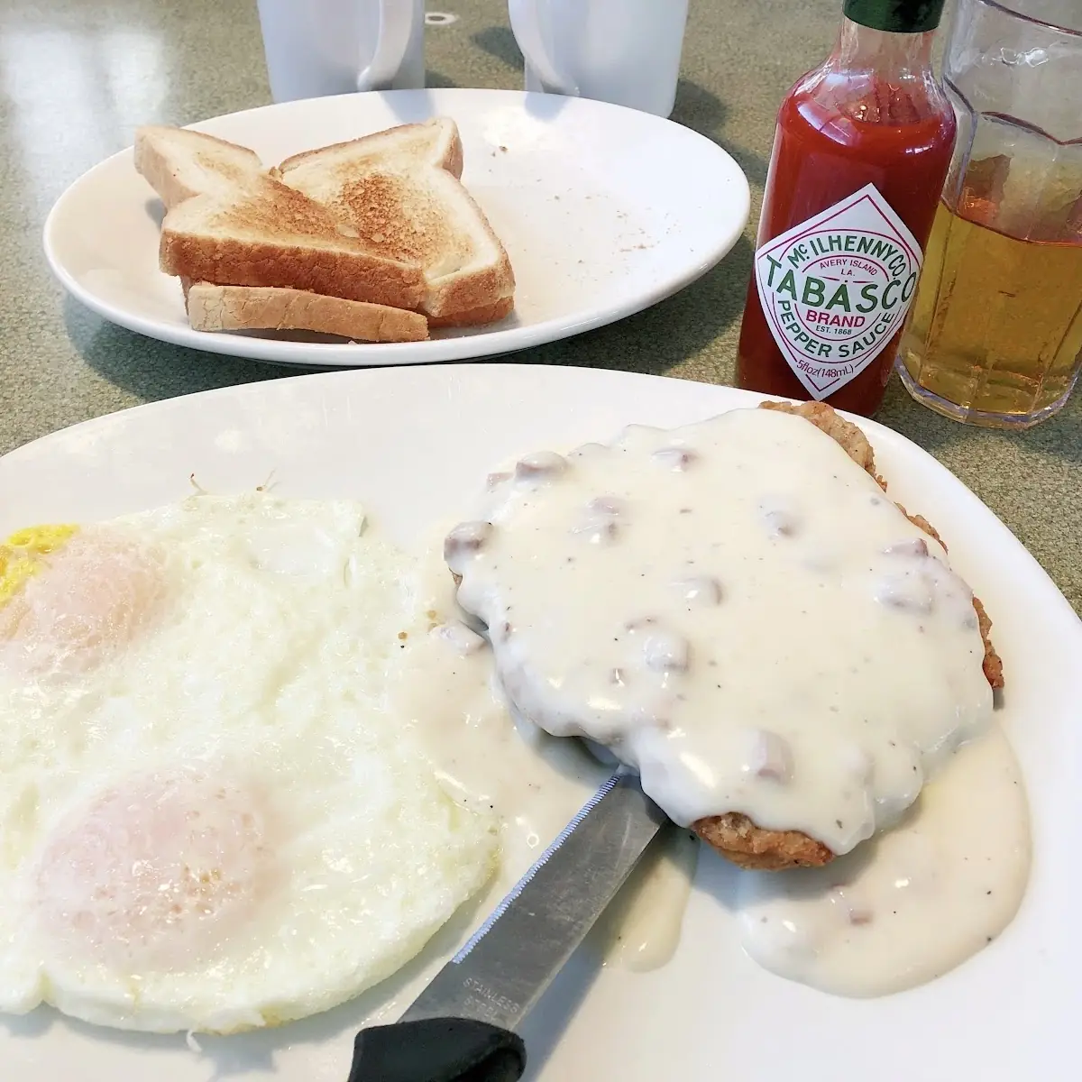 Country Fried Steak and Eggs