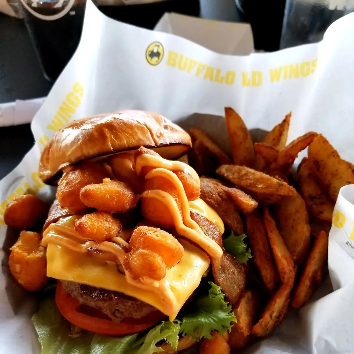Cheese Curd Bacon Burger