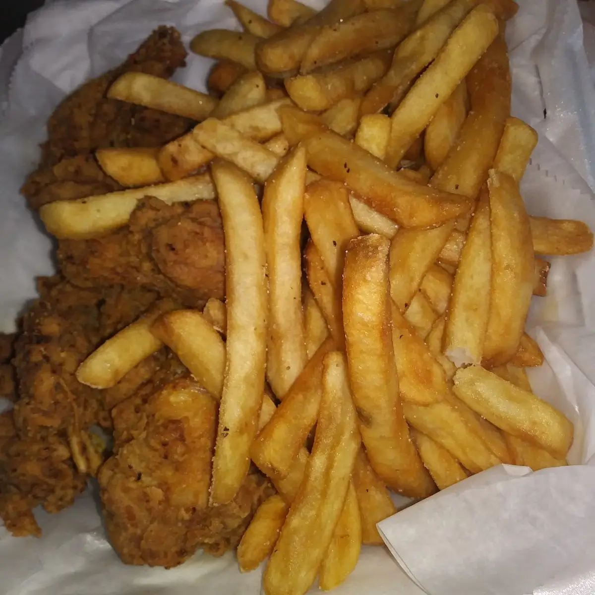Lemon Pepper Wings and Fries