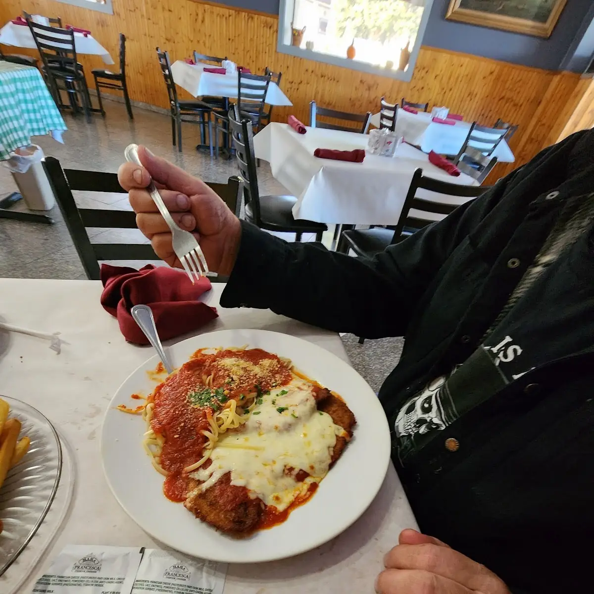 Spaghetti with Chicken Parm