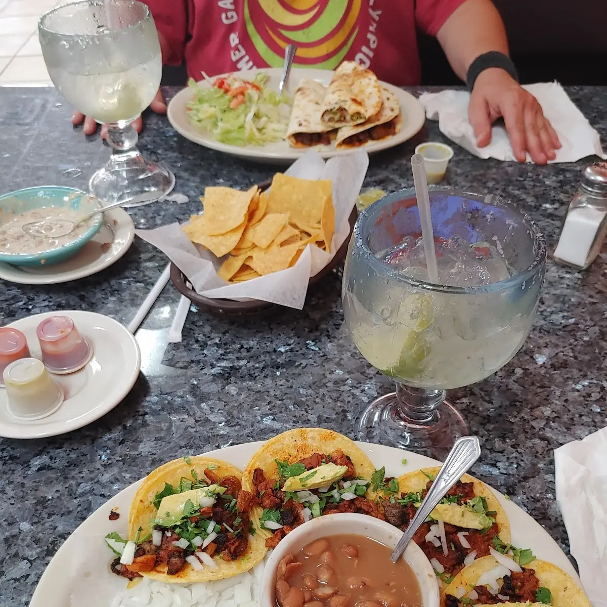 Mini Tacos Front Quesadilla Back Margaritas Large