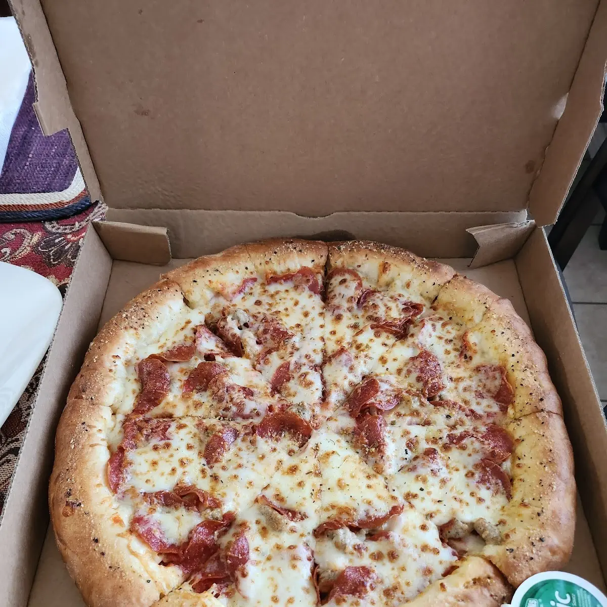Meat Lovers Pizza Cheese and PEPP Stuffed Crust