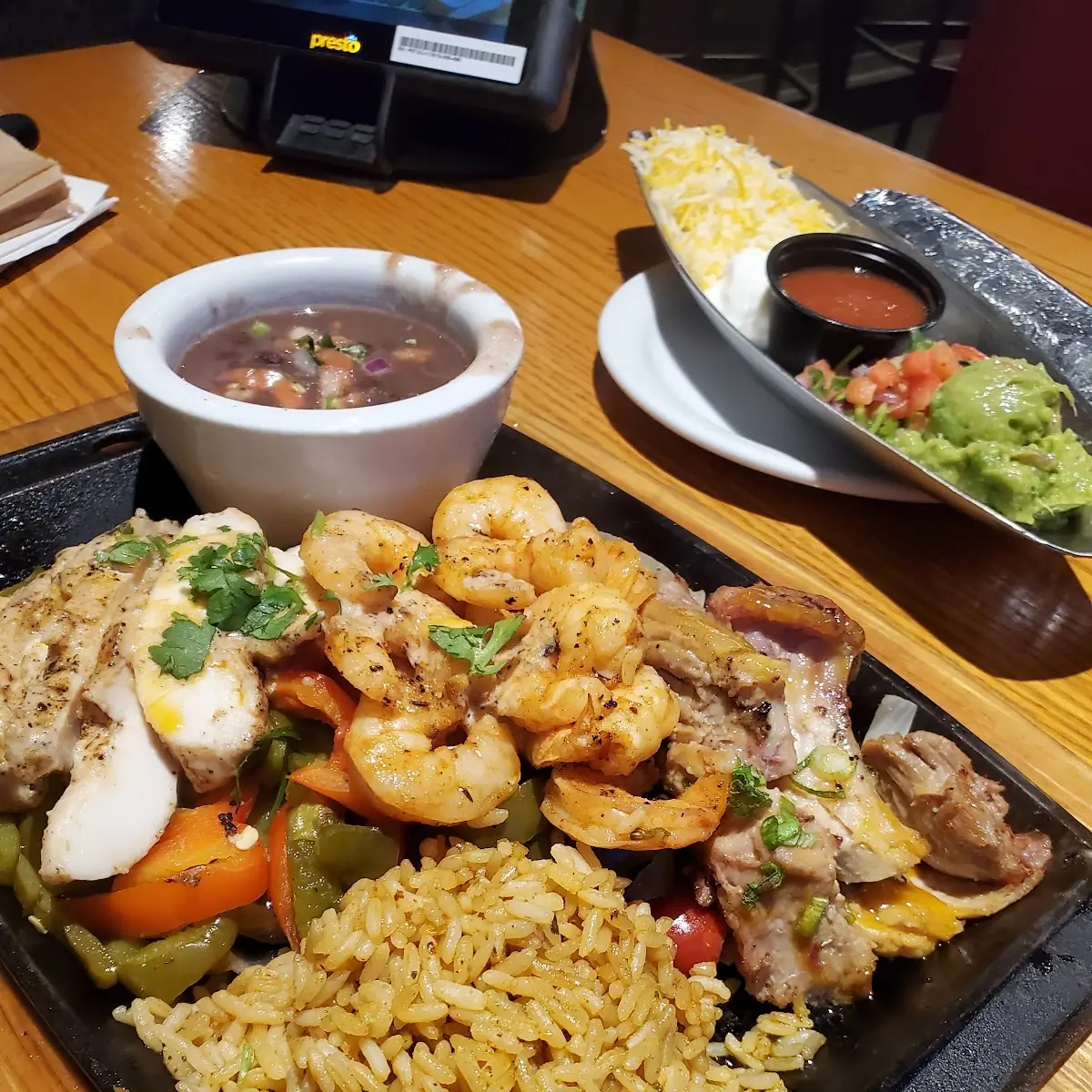 Chicken and Shrimp Fajitas