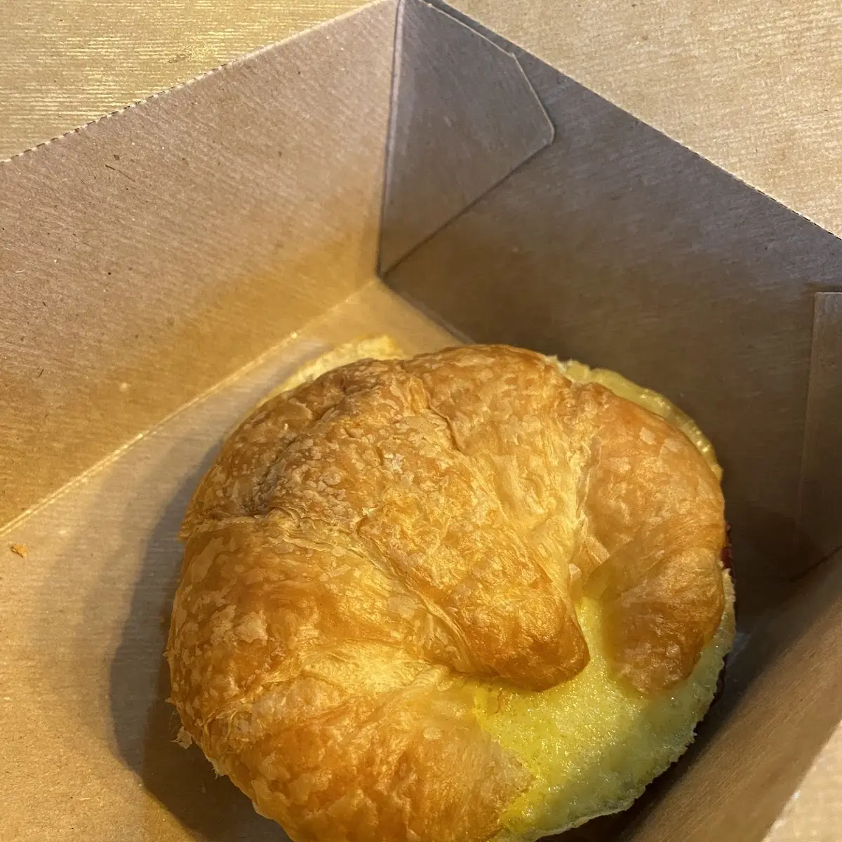 Ham and Cheese Croissant Sandwich