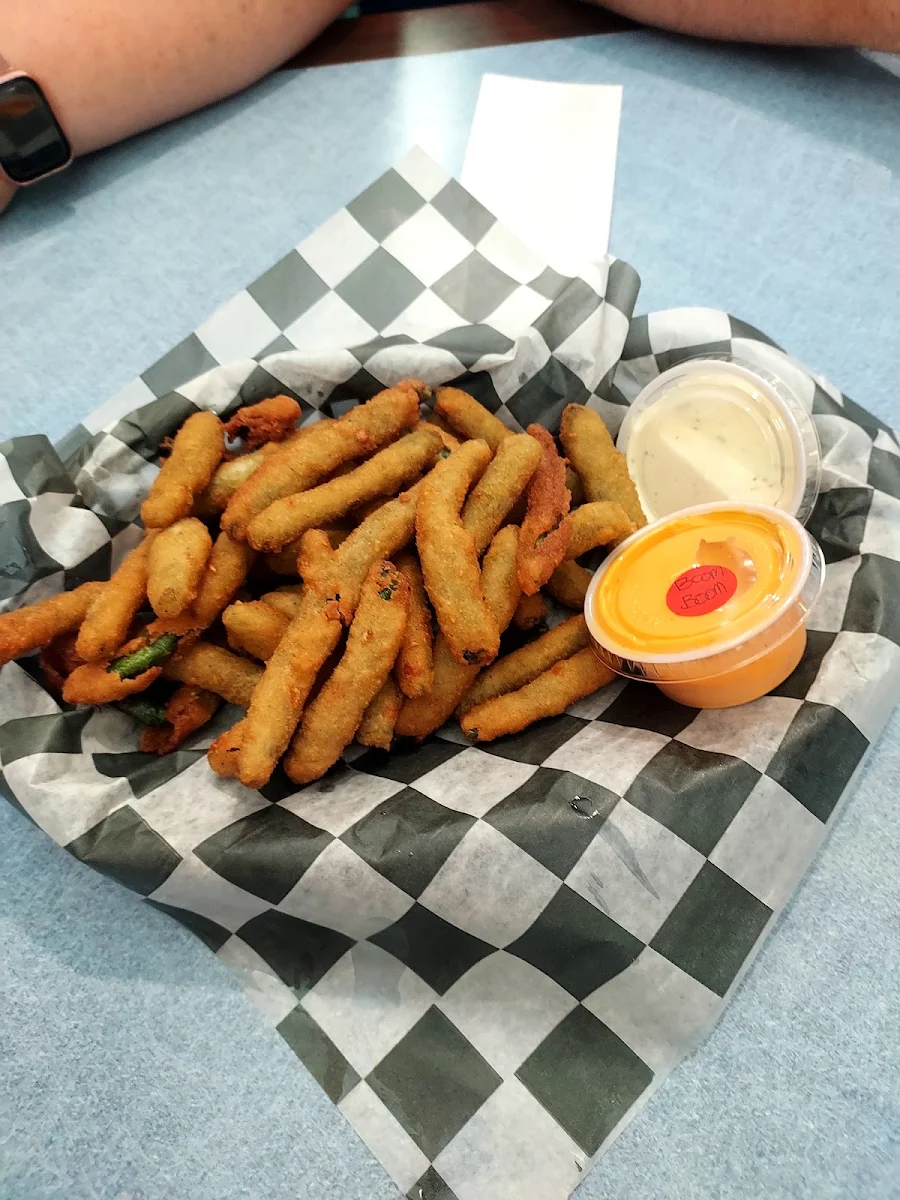 Deep Fried Green Beans Boom Boom Sauce