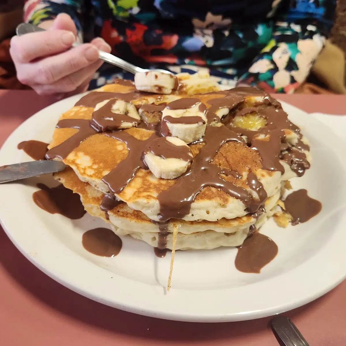 Nutella and Banana Pancakes