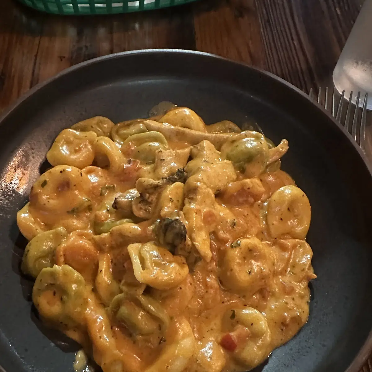 Tortellini Alla Vodka with Garlic Fresh Tomatoes Basil Chicken Vodka Tomato Cream Sauce