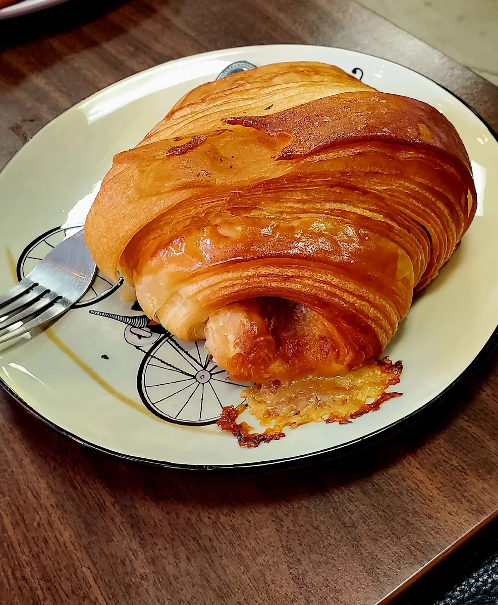 Croissant Roll Club Sandwich