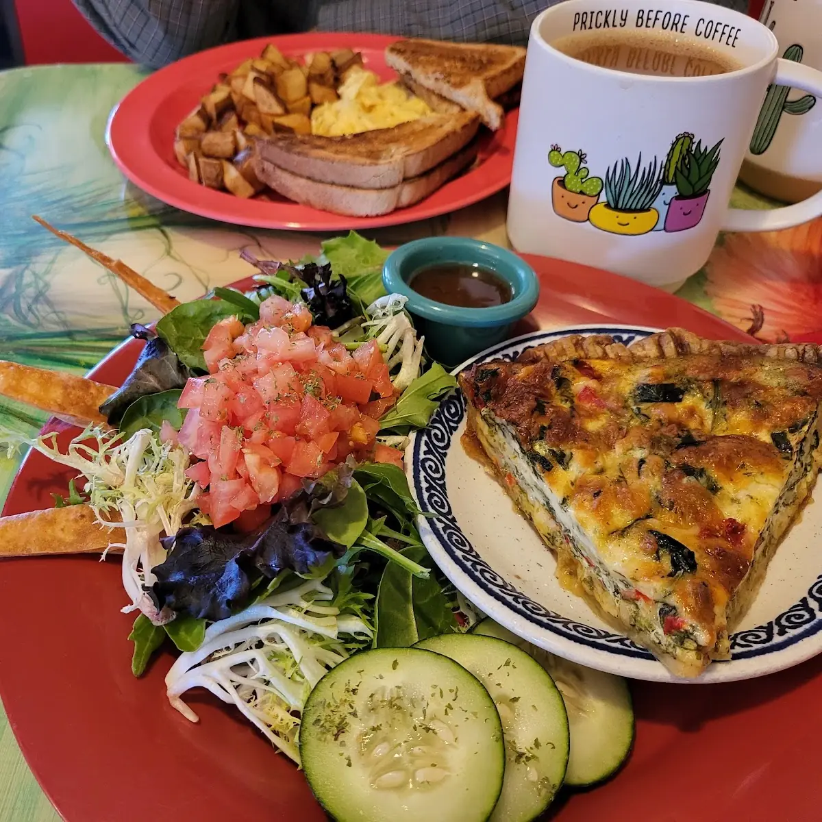 Quiche with Salad