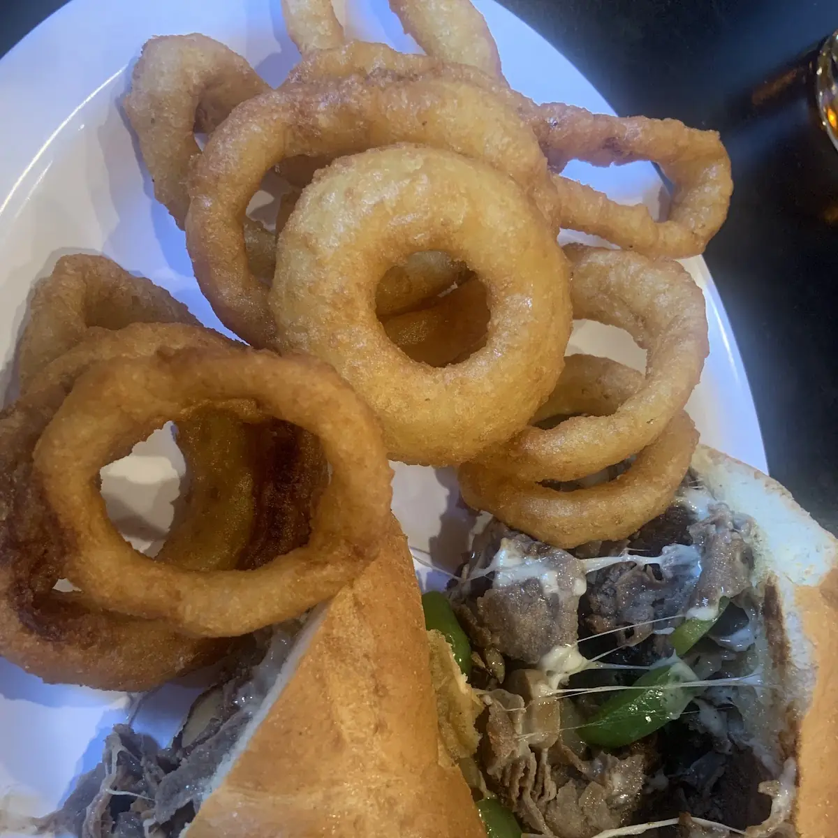 Steak Sandwich with Peppers Onions