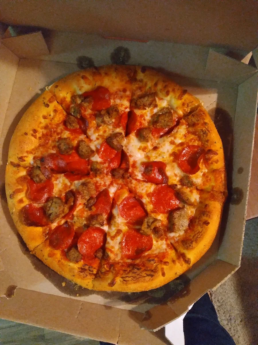 Pepperoni and Sausage Pizza